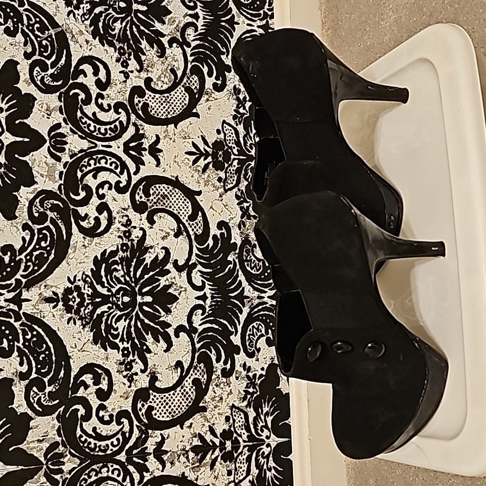 Black Suede Booties